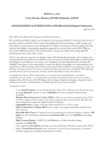 thumbnail of Announcement of New SUGA SPS 2000